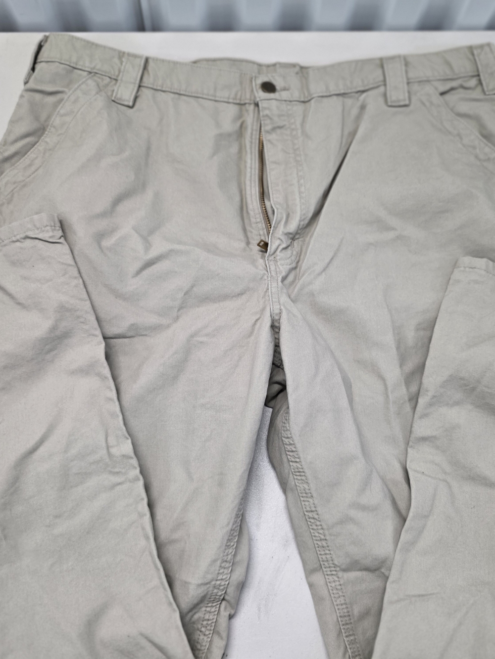 Carhartt Canvas Work Dungaree Beige Pants Men's Size 42x30 NWT